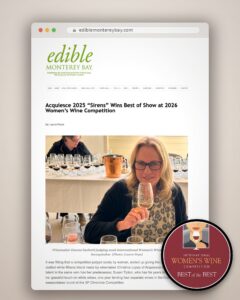 Edible Monterey Bay Blog Post Acquiesce "Sirens" Best of Show